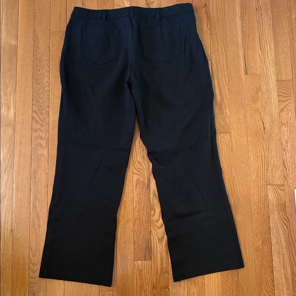 Eileen Fisher Black Dress Pants Size Large Petite Stretchy Trousers - Picture 4 of 4